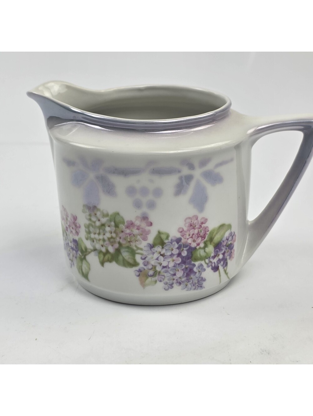 German Kamla Porcelain  Floral Motif Cream Pitcher Vintage